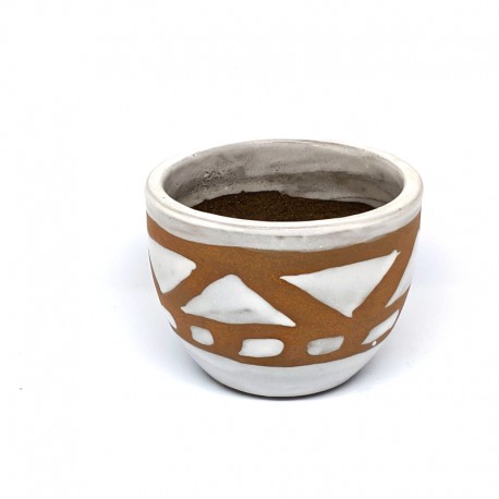 Mini Cup Planter Pot 9cm - Aztec