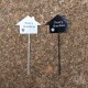 Mini Fairy Garden Sign - Black