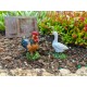 Mini Goose and Rooster - Set of 2