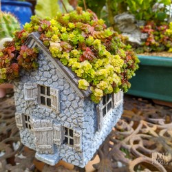 Mini Stone House - Planter