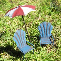 Mini Umbrella and Chairs