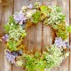 A succulent wreath creation (medium size shown. plants not included)