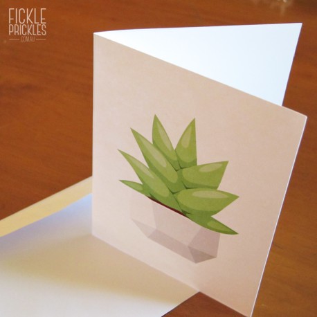 Succulent Greeting Card